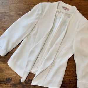 Philosophy | White Blazer | Loose / Flowy Jacket | Suit Top